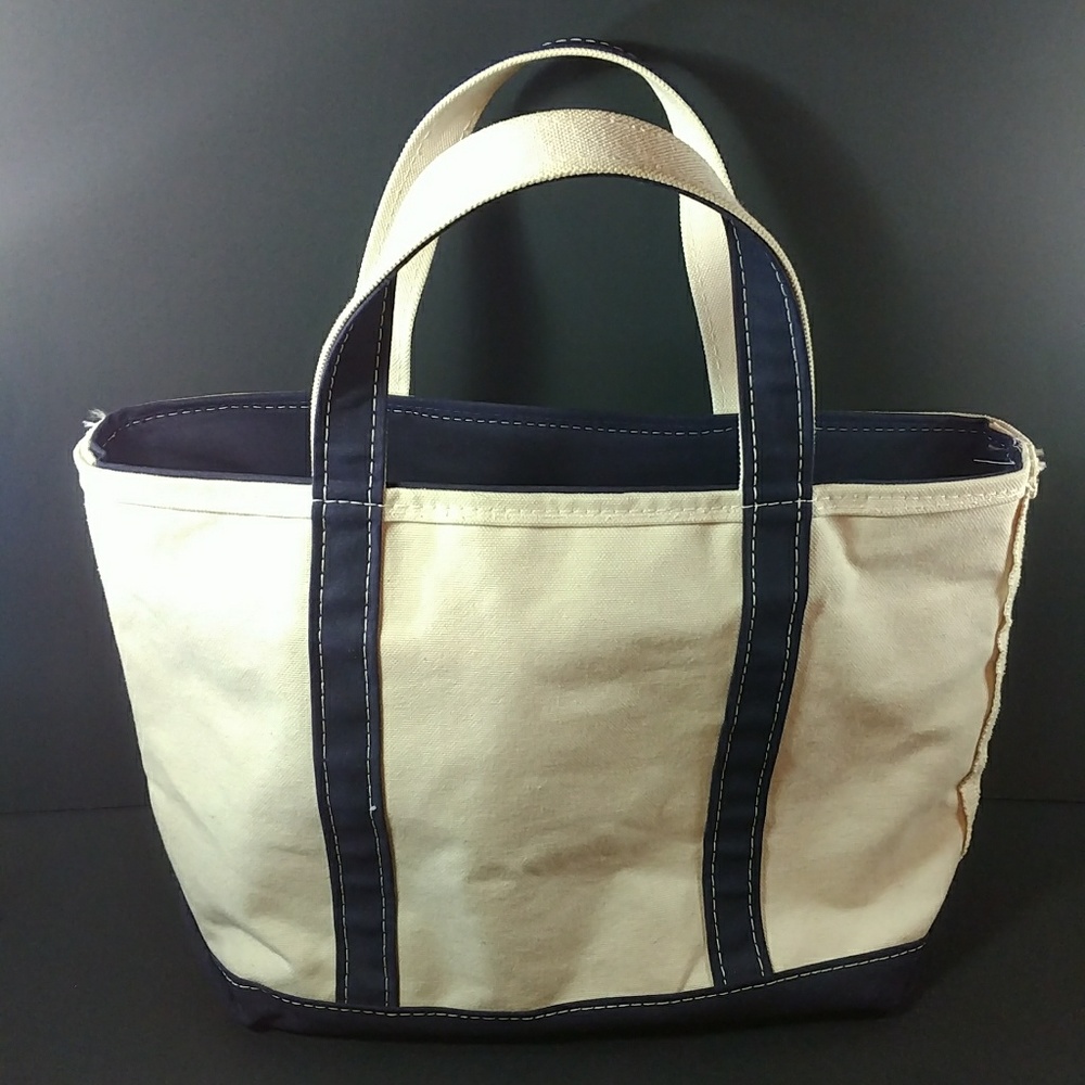 Vintage LL Bean Boat and Tote Canvas Med Bag
